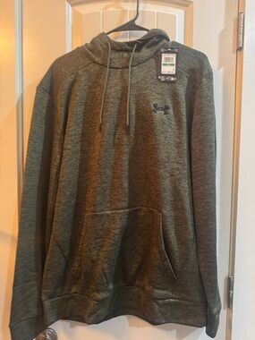 Under Armour Olive Heather Pullover Hoodie - Green